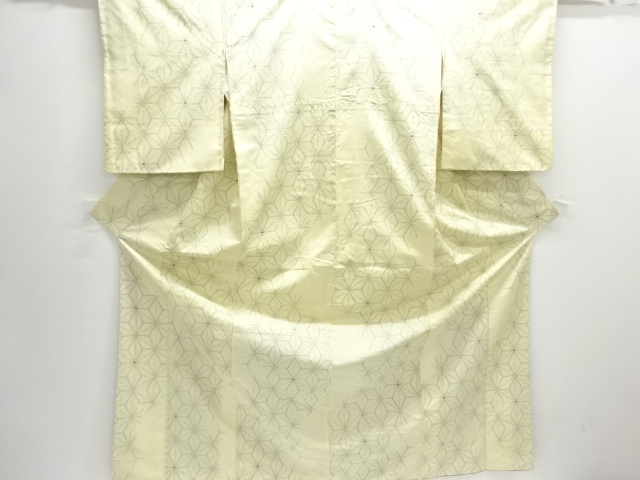 JAPANESE KIMONO / ANTIQUE KIMONO / SILK / TOKAMACHI TSUMUGI / WOVEN ASANOHA